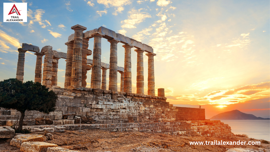 Temple of Poseidon, Athens, Greece, Sunset tour